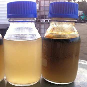 Heavily contaminated wash water samples